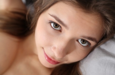 98051221_116_dd05 Lovely Ukrainian babe Mila Azul teases with her beautiful big tits on her bed