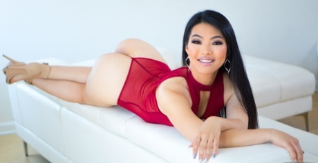 98887281_006_00cc Sexpot Nari Park with beautiful smile poses in see-through teddy
