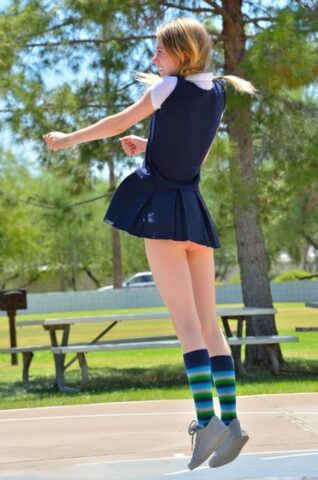 99166598_009_44cf Skinny pantyless teen Sharlotte flashing her clit in public and stripping
