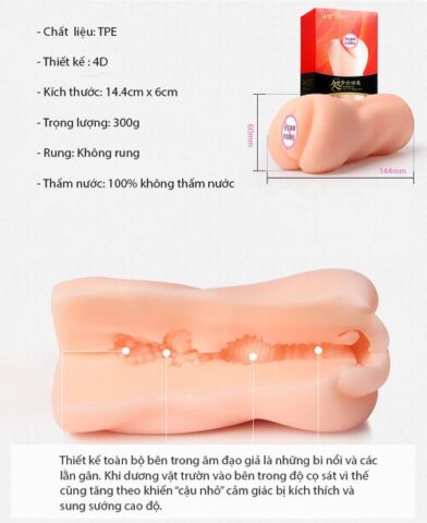 Thông số kỹ thuật chi tiết âm đạo giả Leten AD52