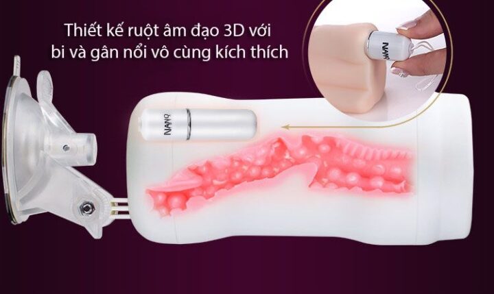 Chất liệu silicon cao cấp của âm đạo giả Nano Original Real AD55