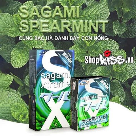 Bao cao su Sagami Xtreme Spearmint chính hãng