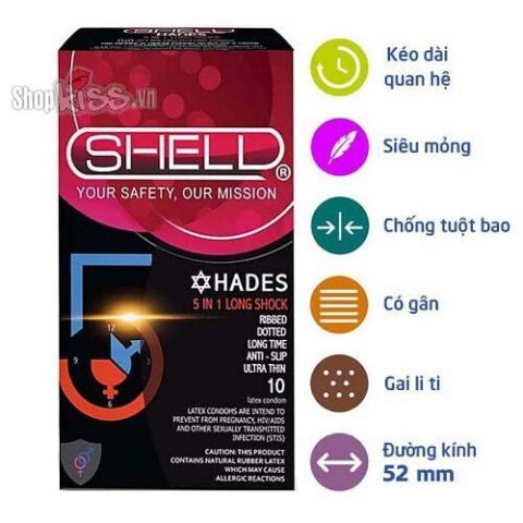 Bao cao su Shell 6 trong 1 chất lượng mua ở đâu