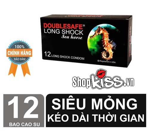 Bao cao su kéo dài thời gian cá ngựa doublesafe hộp 12 mua ở đâu