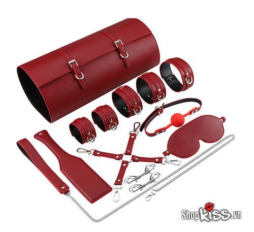 trọn bộ đồ chơi bạo dâm da cao cấp qt46 màu đỏ giấ bao nhiêu