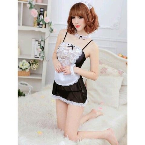 Bộ đồ ngủ Cosplay cô hầu gái TT04 ngây thơ gợi cảm