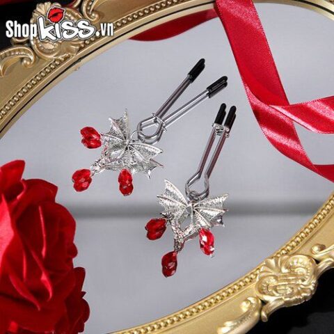 Bộ kẹp vú BDSM họa tiết cánh dơi độc đáo giá tốt
