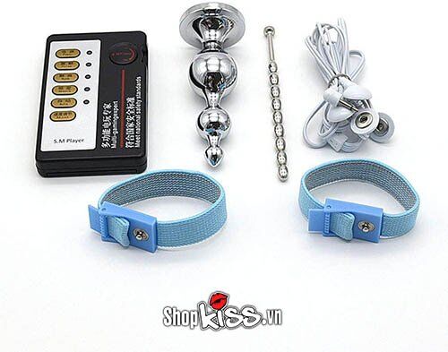 Bộ mát xa xung điện hậu môn niệu đạo kim loại HM31 tại tphcm