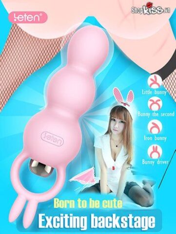 Nơi bán Dụng cụ kích thích hậu môn có rung Leten tai thỏ HM57 uy tín