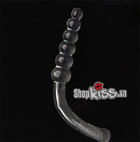 Dụng cụ mát xa hậu môn chữ L hạt tròn HM08 tại shopkiss