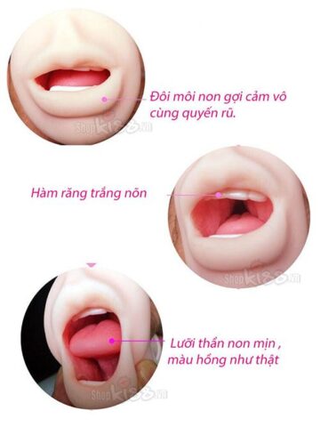 Dụng cụ thủ dâm hình miệng silicone AD19A giá rẻ mua ở đâu tại tphcm
