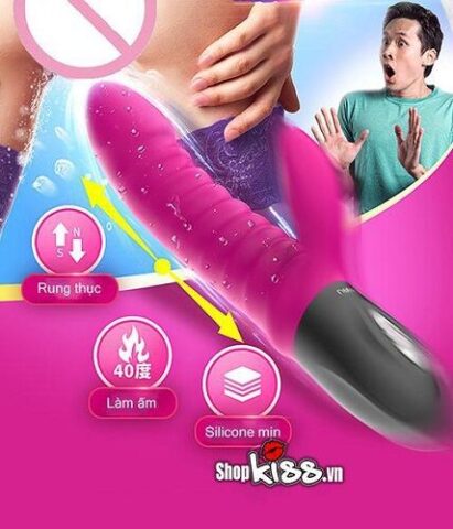 Dương vật cao cấp rung thụt tỏa nhiệt Leten DV72B tại hà nội