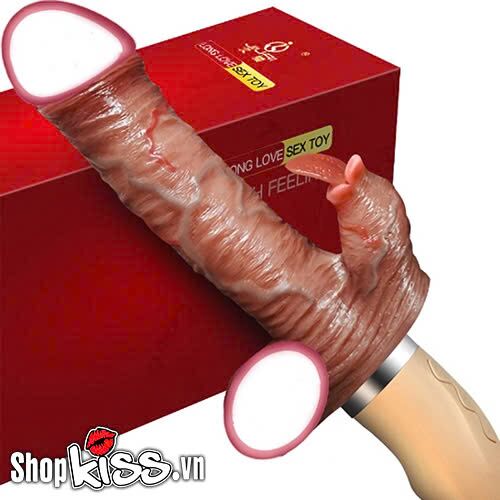 Dương vật giả rung thụt liếm Long Love Sex Toy tại tphcm