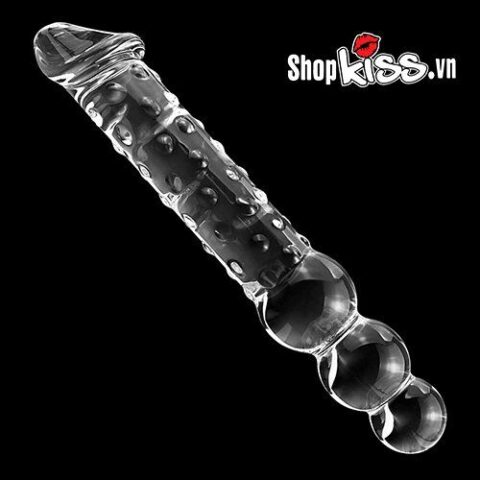 Dương vật giả thủy tinh 2 đầu siêu kích thích DV52D tại tphcm