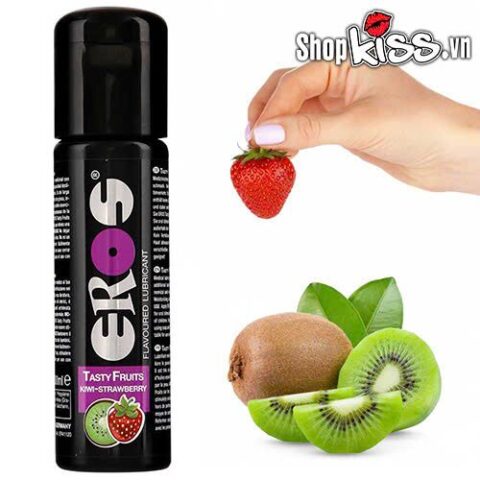 Gel bôi trơn hương trái cây nếm được Eros Tasty Fruits hương dâu và kiwi