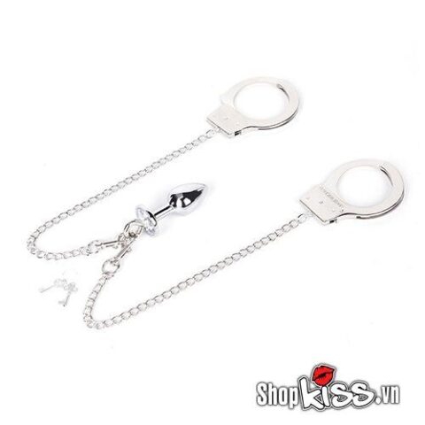 Phích cắm hậu môn nối liền còng tay bạo dâm mua ở đâu