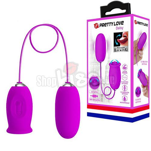 Trứng hai đầu rung liếm Pretty Love Daisy EG30E kích thích âm đạo cao cấp.
