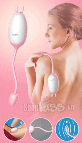 dụng cụ kích thích cao cấp trứng rung tình yêu Leten Cute EG33B