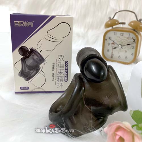 Khóa silicon có rung BD10K dành cho nam có dương vật nhỏ
