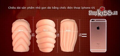 Kích thước nhỏ gọn của âm đạo giả Loveaider Plump AD18C dễ cầm nắm