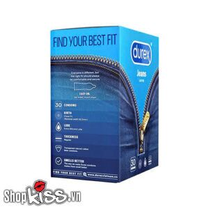 Thông tin chi tiết và chất lượng bao cao su Durex Jeans đáng tin cậy