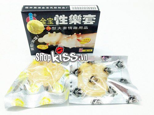  cận cảnh bao cao su gai bi mềm BI222 với các chi tiết gai nổi độc đáo