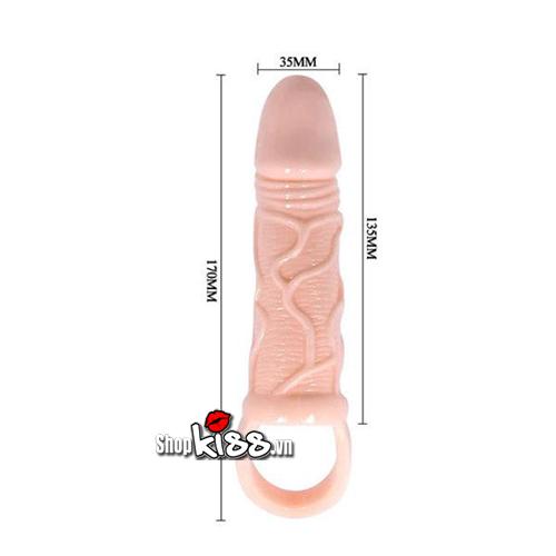 Thông số kích thước chi tiết của bao đôn gân BD12 bao gồm chiều dài 170mm và đường kính 35mm