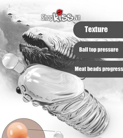 Bao đôn khúc đầu BD20A với gân bi dọc thân mang lại cảm giác sung sướng tột đỉnh