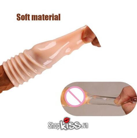 Chất liệu silicon và TPE cao cấp của bao đôn khúc đầu BD20A đảm bảo độ co giãn và đàn hồi tốt