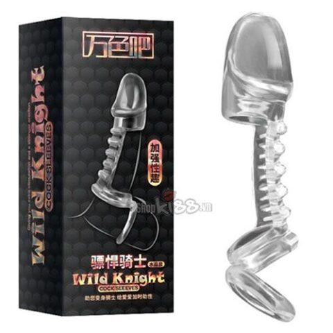 Hình ảnh bao đôn BD32 chất liệu TPE dẻo dai, mô tả khả năng tăng kích thước và kéo dài thời gian quan hệ