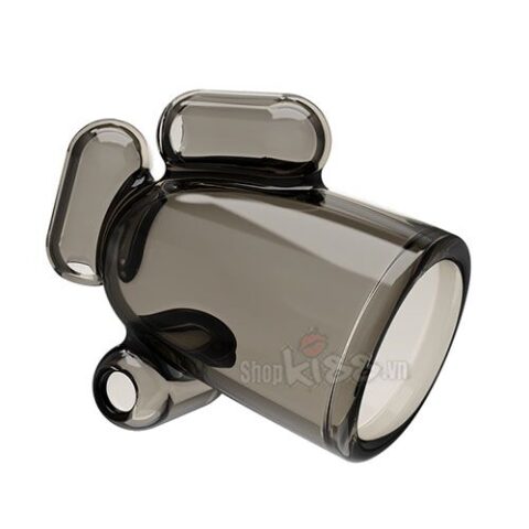 Hình ảnh chất liệu silicon mềm mại, đàn hồi tốt của bao quy đầu có rung DC33, nhấn mạnh sự thoải mái khi sử dụng.
