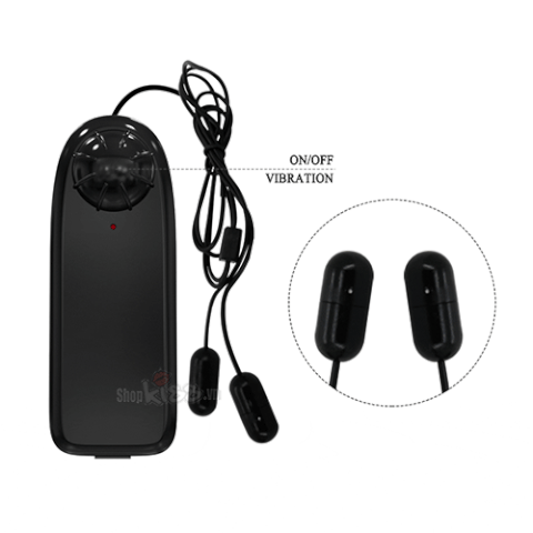 Ảnh động (GIF) thể hiện bộ remote điều khiển và trứng rung của bao quy đầu DC33 với nhiều cường độ rung khác nhau.