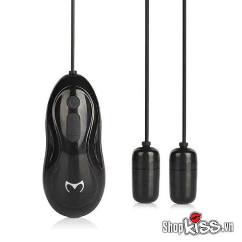 Hình ảnh bao rung quy đầu DC33 màu đen trong suốt, thể hiện thiết kế nhỏ gọn và chất liệu an toàn.