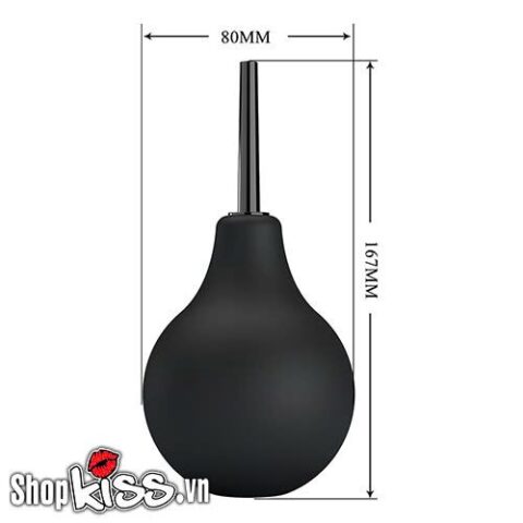 Kích thước chi tiết của Bình xịt rửa hậu môn Baile Mr Play Anal Douche BLKB