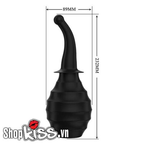 Kích thước chi tiết của Bình xịt rửa hậu môn Baile Mr Play Anal Douche BLKM6