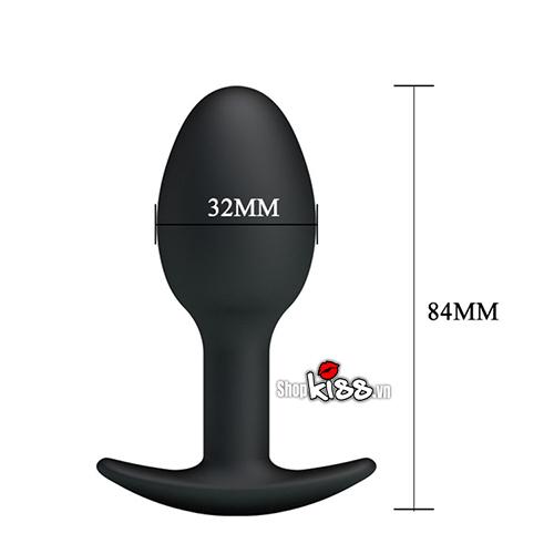 Kích thước chi tiết của bóng silicon ruột bi kích thích hậu môn HM02E