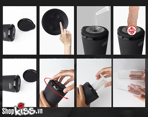Minh họa cách sử dụng máy thủ dâm LEVETT Zyra AD58 đúng cách