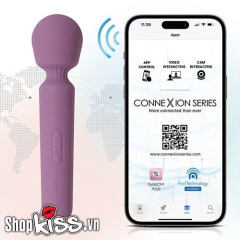 Giao diện trực quan của ứng dụng Svakom Connexion khi kết nối với Mini Emma Neo