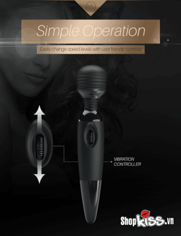 Ảnh động cận cảnh đầu rung càng cua độc đáo của Sensual Massager DC40A