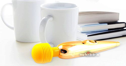 Chày rung massage mini Gold AV04 màu vàng gold sang trọng nhỏ gọn