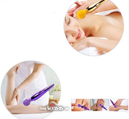 Sử dụng Chày rung mini Gold AV04 massage vai gáy giảm mệt mỏi hiệu quả