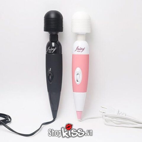 Chày rung Fairy AV01 màu trắng mạnh mẽ với đầu rung tròn đặc trưng