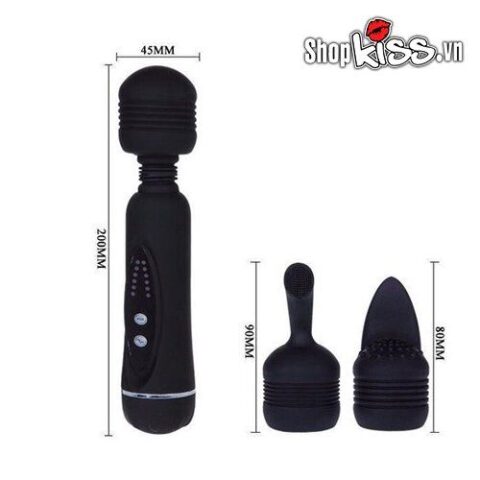 Kích thước chi tiết chày rung mát xa điểm G Magical Massager DC40C