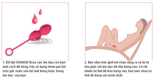 Ba cấp độ bóng tập Svakom Nova DC90V từ nhẹ đến nặng phù hợp cho người mới bắt đầu và nâng cao.