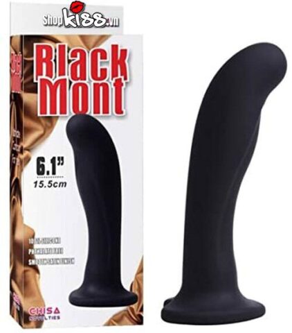 Dụng cụ mát xa hậu môn Black Mont Chisa HM17C màu đen chất liệu silicone mềm mịn