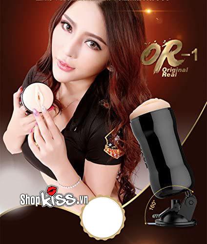 Phiên bản màu đen không rung của âm đạo giả Nano Original Real AD55