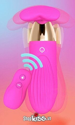 Trứng rung cá voi điều khiển DC88A màu hồng nữ tính, công cụ hỗ trợ tự sướng và massage cơ thể hiệu quả
