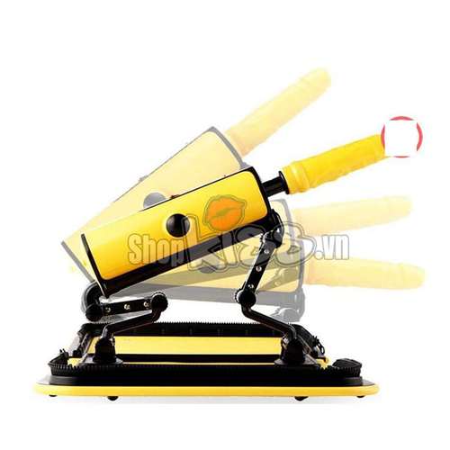 Máy làm tình tự động DC50C màu vàng có thể điều chỉnh góc độ linh hoạt