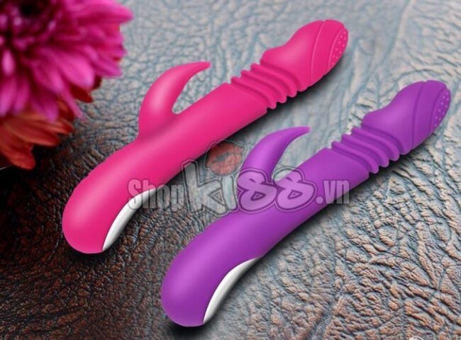 Hai phiên bản màu sắc hồng và tím của dương vật đa năng Ella Mannuo DV73