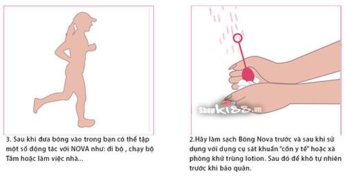 Hướng dẫn các bước sử dụng bóng tập se khít âm đạo Svakom Nova DC90V đúng cách.